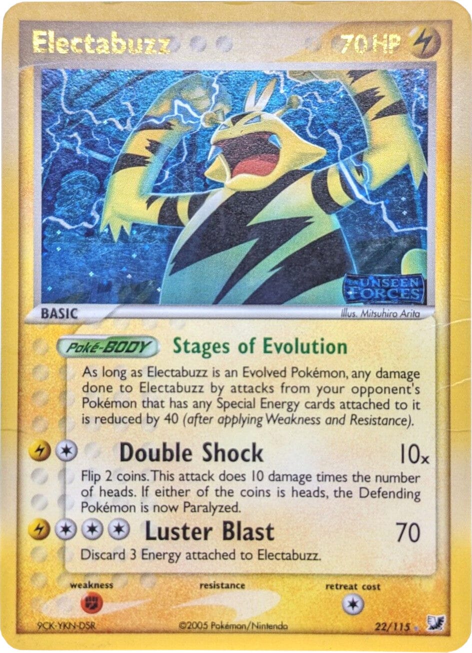 Electabuzz (22/115) (Stamped) [EX: Unseen Forces] Pokemon Single Pokémon  | Multizone: Comics And Games