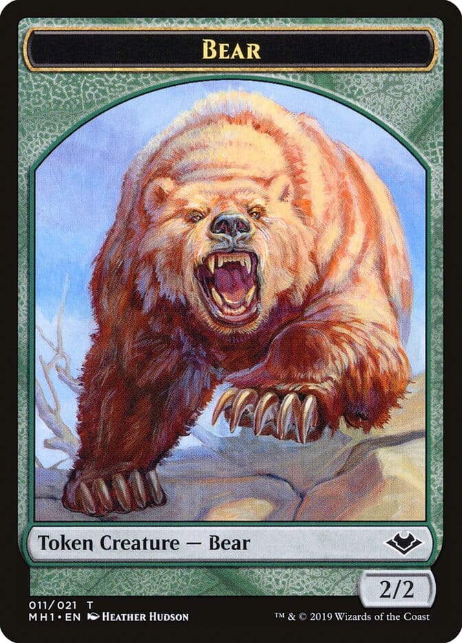 Shapeshifter (001) // Bear (011) Double-Sided Token [Modern Horizons Tokens] MTG Single Magic: The Gathering  | Multizone: Comics And Games