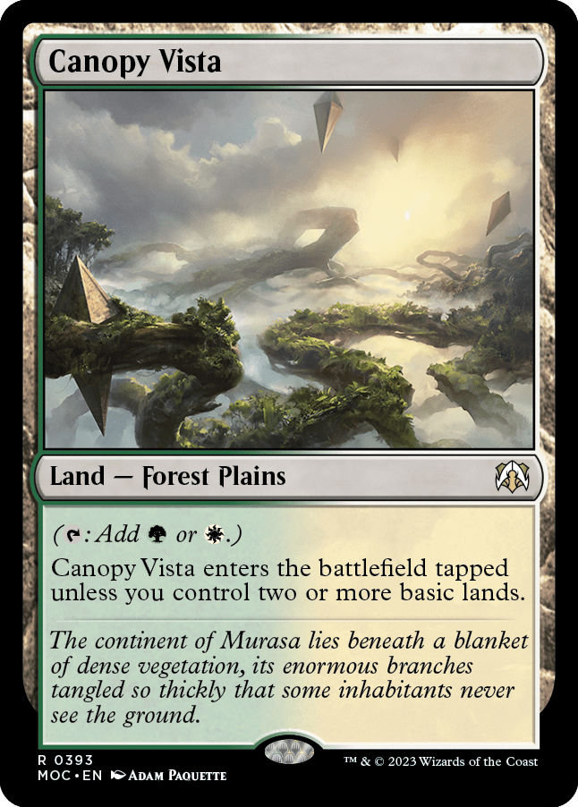 Canopy Vista [March of the Machine Commander] MTG Single Magic: The Gathering  | Multizone: Comics And Games