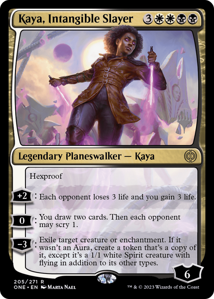 Kaya, Intangible Slayer (Promo Pack) [Phyrexia: All Will Be One Promos] MTG Single Magic: The Gathering  | Multizone: Comics And Games