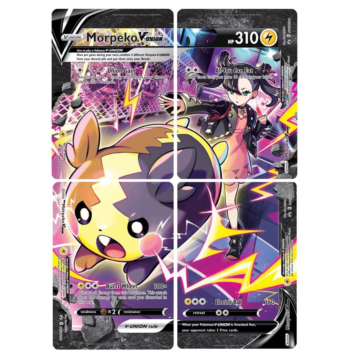Morpeko V-Union (SWSH287-290) (Set of 4) [Sword & Shield: Black Star Promos] Pokemon Single Pokémon  | Multizone: Comics And Games