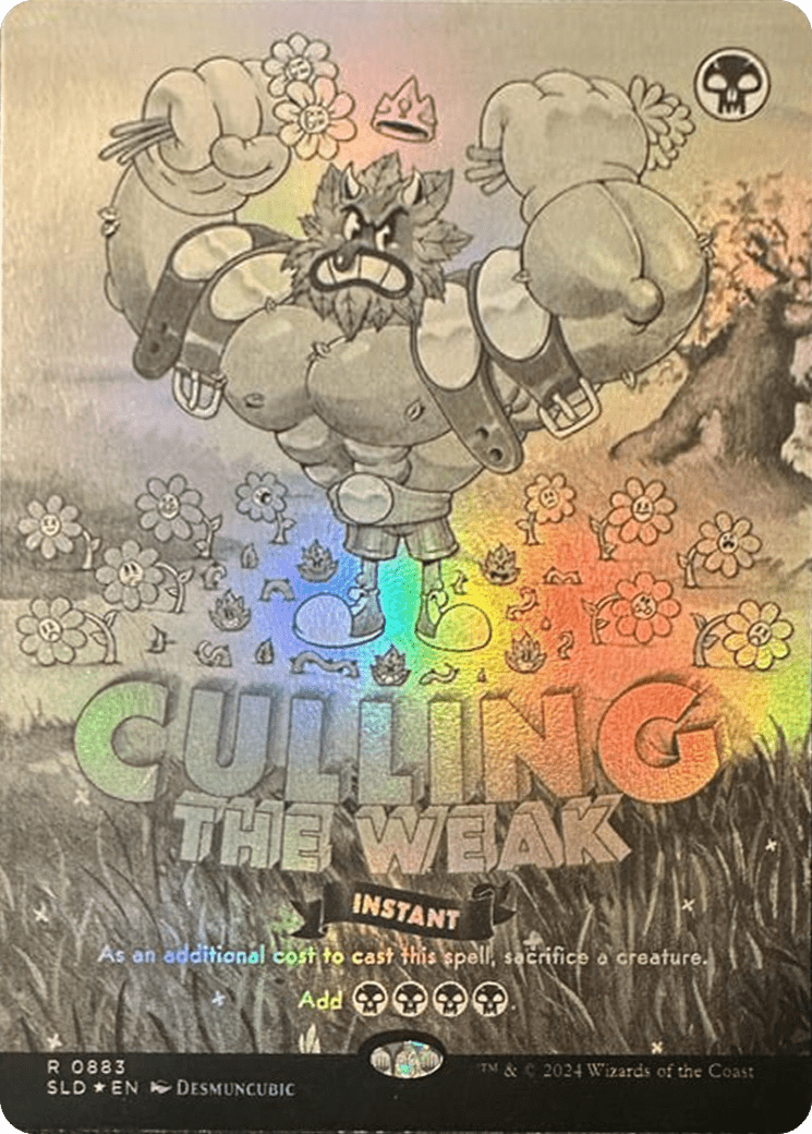 Culling the Weak (Black & White Foil) [Secret Lair Drop Series] MTG Single Magic: The Gathering  | Multizone: Comics And Games