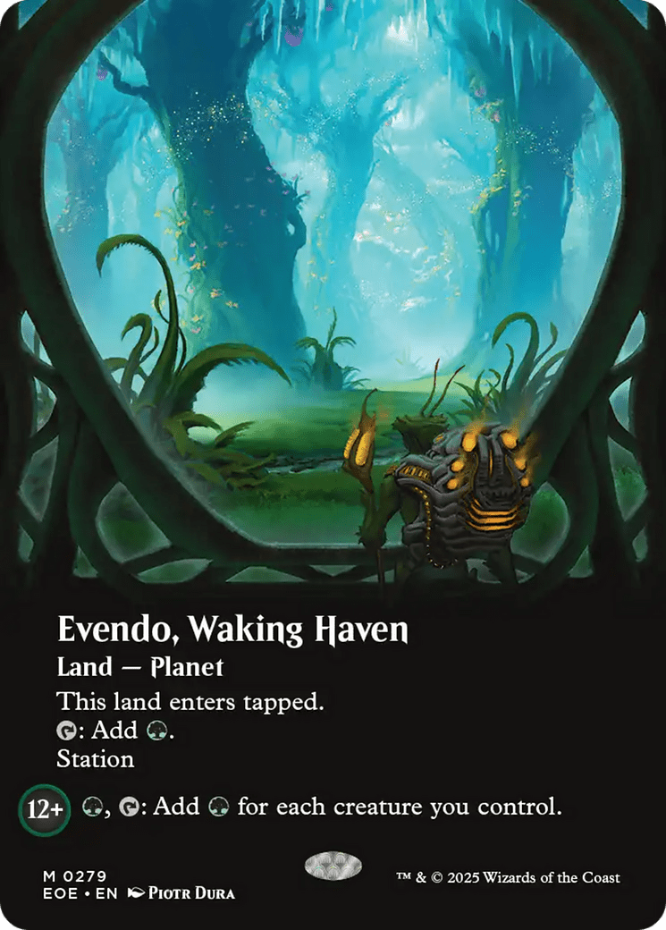Evendo, Waking Haven (Borderless) [Edge of Eternities] MTG Single Magic: The Gathering  | Multizone: Comics And Games