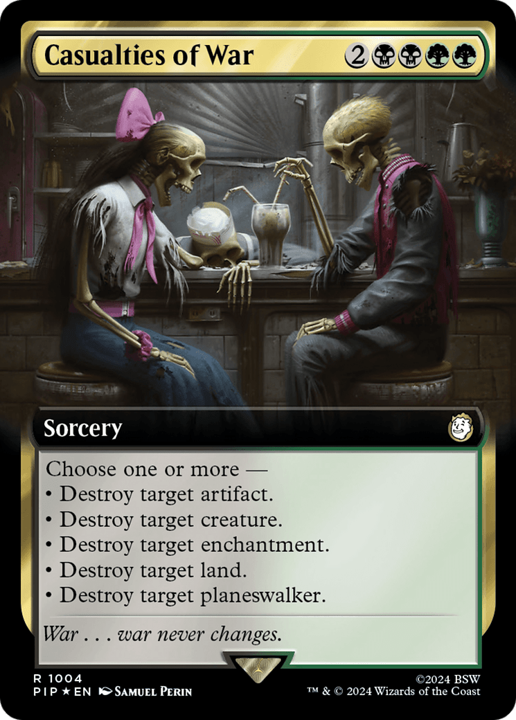 Casualties of War (Extended Art) (Surge Foil) [Fallout] MTG Single Magic: The Gathering  | Multizone: Comics And Games