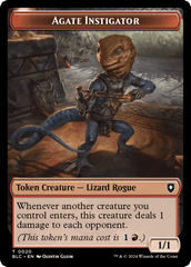 Agate Instigator // Rabbit Double-Sided Token [Bloomburrow Commander Tokens] MTG Single Magic: The Gathering  | Multizone: Comics And Games