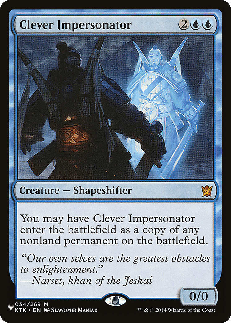 Clever Impersonator [The List] MTG Single Magic: The Gathering  | Multizone: Comics And Games