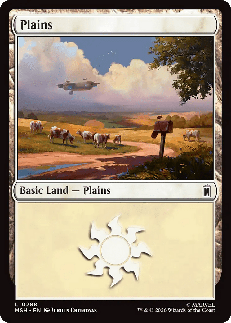 Plains (0288) [Marvel Super Heroes] MTG Single Magic: The Gathering  | Multizone: Comics And Games