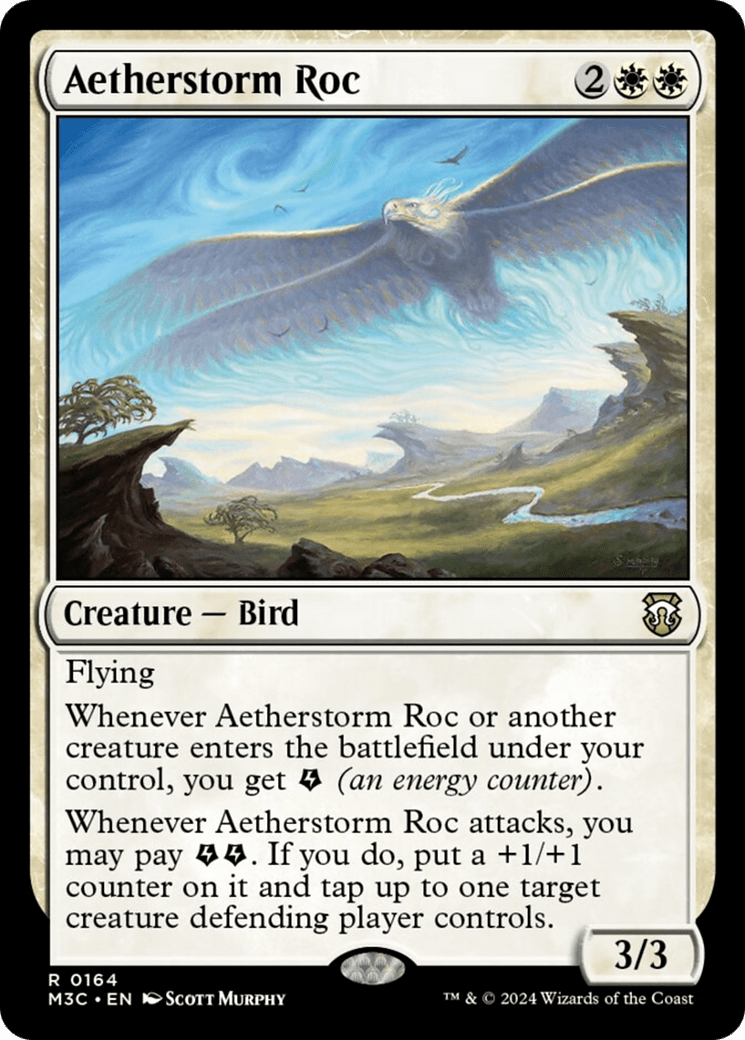 Aetherstorm Roc (Ripple Foil) [Modern Horizons 3 Commander] MTG Single Magic: The Gathering  | Multizone: Comics And Games