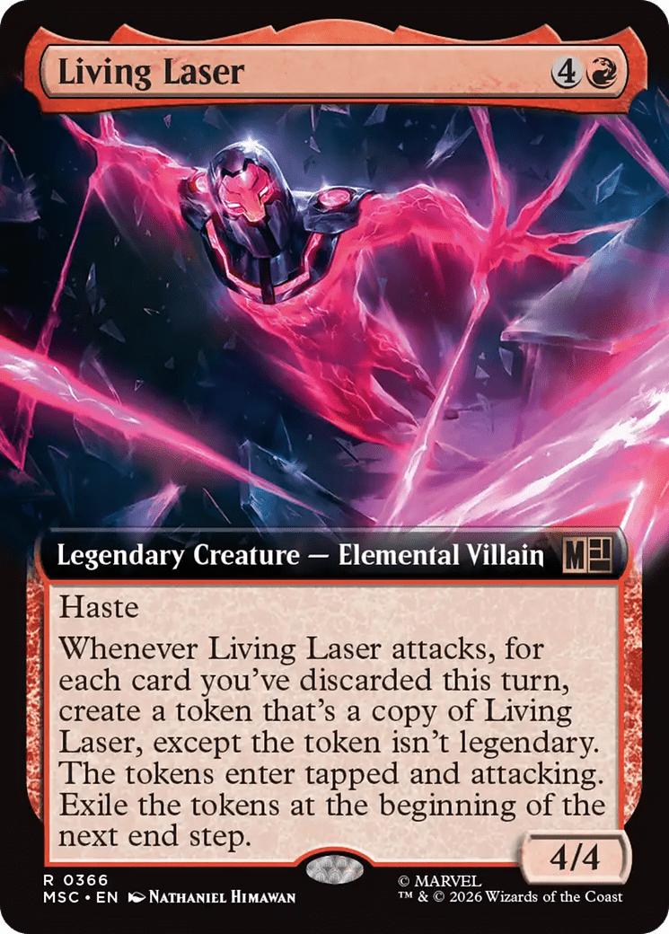 Living Laser (Extended Art) [Marvel Super Heroes Commander] MTG Single Magic: The Gathering  | Multizone: Comics And Games