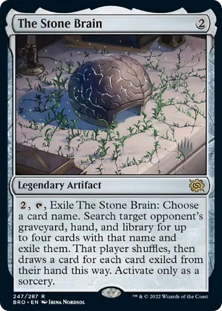 The Stone Brain (Promo Pack) [The Brothers' War Promos] MTG Single Magic: The Gathering  | Multizone: Comics And Games