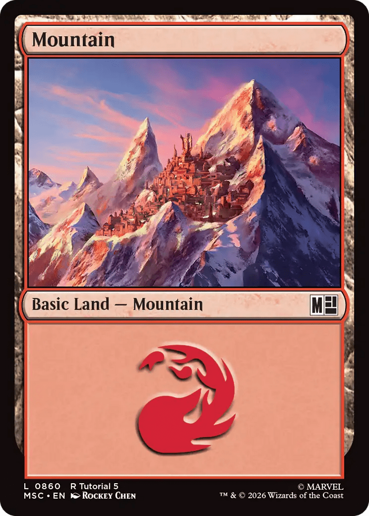Mountain (0860) [Marvel Super Heroes Commander] MTG Single Magic: The Gathering  | Multizone: Comics And Games