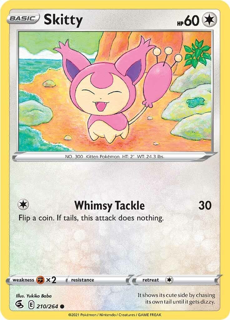 Skitty (210/264) [Sword & Shield: Fusion Strike] Pokemon Single Pokémon  | Multizone: Comics And Games