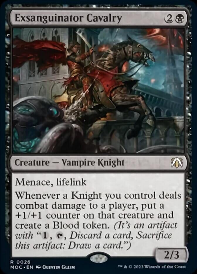 Exsanguinator Cavalry [March of the Machine Commander] MTG Single Magic: The Gathering  | Multizone: Comics And Games