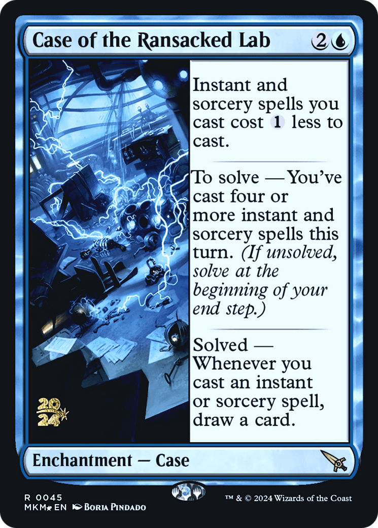 Case of the Ransacked Lab [Murders at Karlov Manor Prerelease Promos] MTG Single Magic: The Gathering  | Multizone: Comics And Games