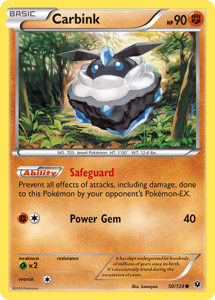 Carbink (50/124) [XY: Fates Collide] Pokemon Single Pokémon  | Multizone: Comics And Games