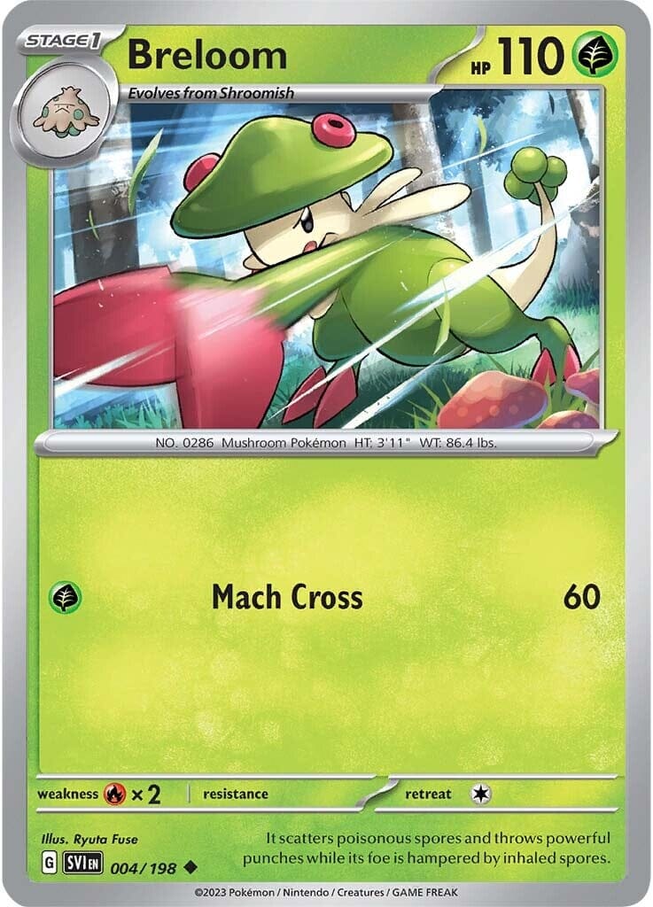 Breloom (004/198) [Scarlet & Violet: Base Set] Pokemon Single Pokémon  | Multizone: Comics And Games