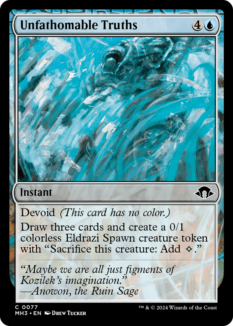 Unfathomable Truths [Modern Horizons 3] MTG Single Magic: The Gathering  | Multizone: Comics And Games