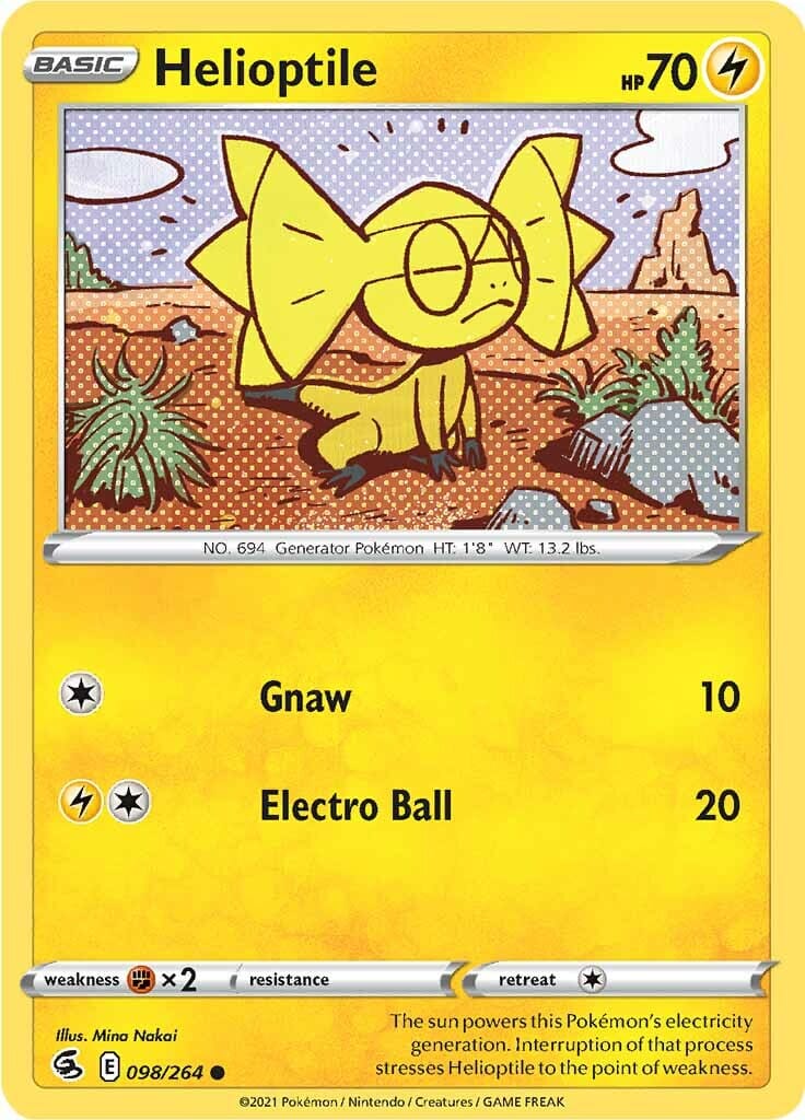 Helioptile (098/264) [Sword & Shield: Fusion Strike] Pokemon Single Pokémon  | Multizone: Comics And Games