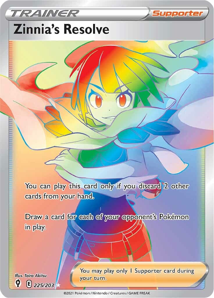 Zinnia's Resolve (225/203) [Sword & Shield: Evolving Skies] Pokemon Single Pokémon  | Multizone: Comics And Games