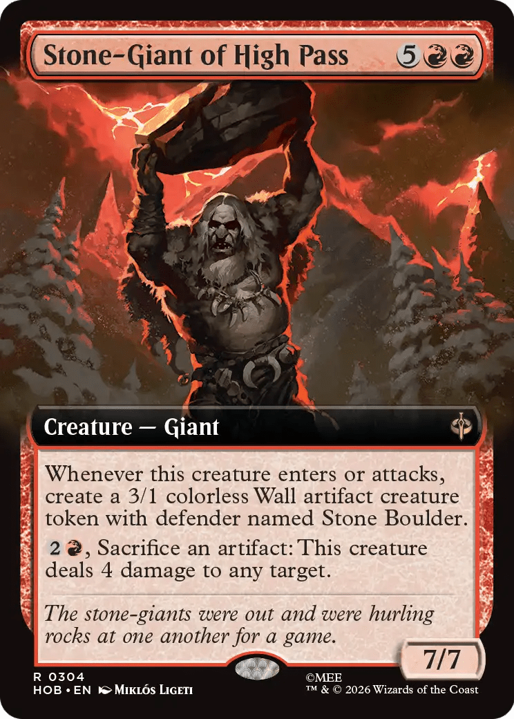 Stone-Giant of High Pass (Extended Art) [The Hobbit] | Multizone: Comics And Games