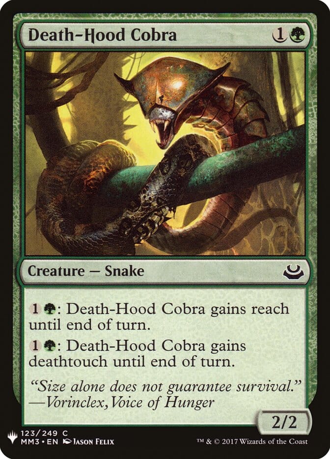 Death-Hood Cobra [Mystery Booster] MTG Single Magic: The Gathering  | Multizone: Comics And Games