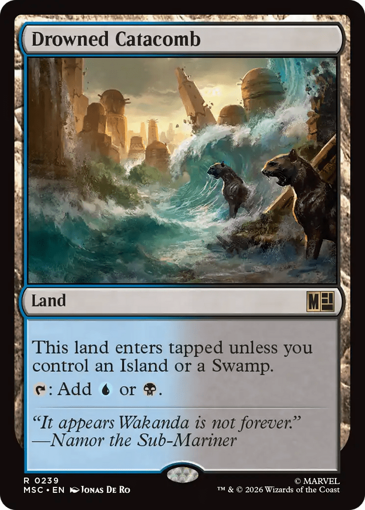 Drowned Catacomb [Marvel Super Heroes Commander] MTG Single Magic: The Gathering  | Multizone: Comics And Games