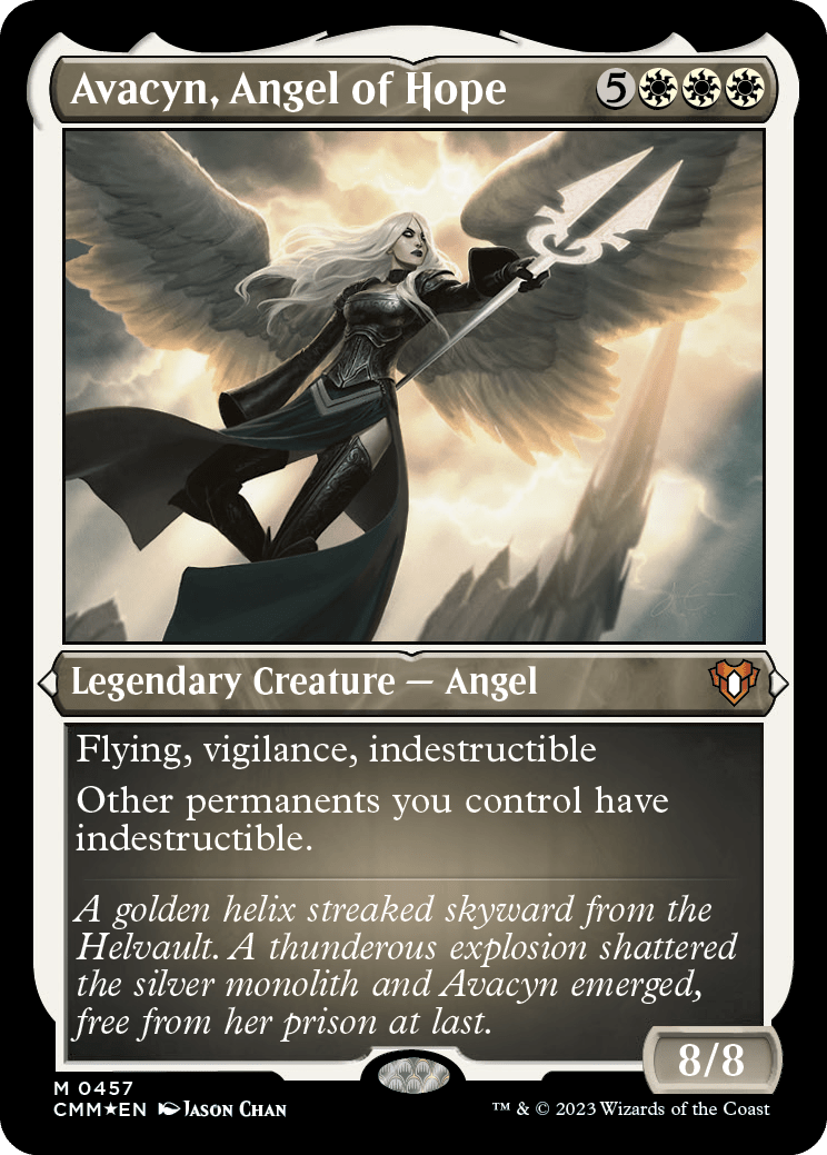 Avacyn, Angel of Hope (Foil Etched) [Commander Masters] MTG Single Magic: The Gathering  | Multizone: Comics And Games