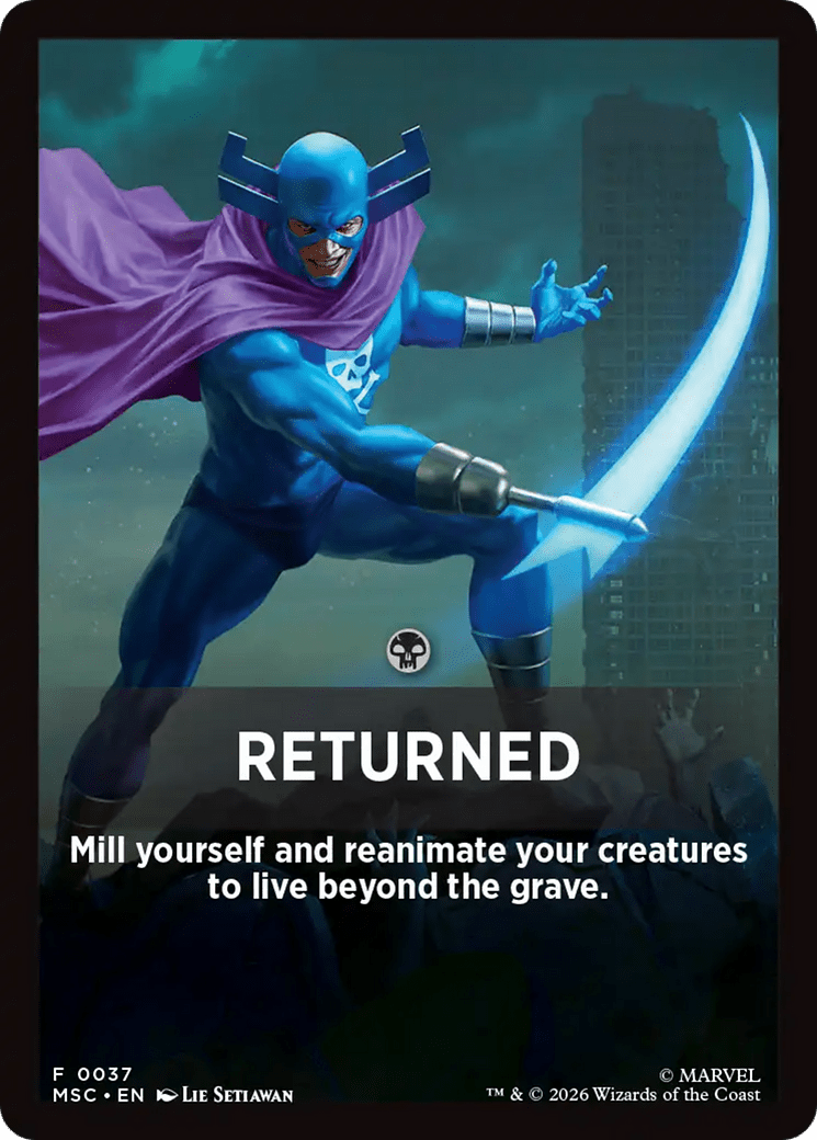 Returned Theme Card [Marvel Super Heroes Commander] MTG Single Magic: The Gathering  | Multizone: Comics And Games