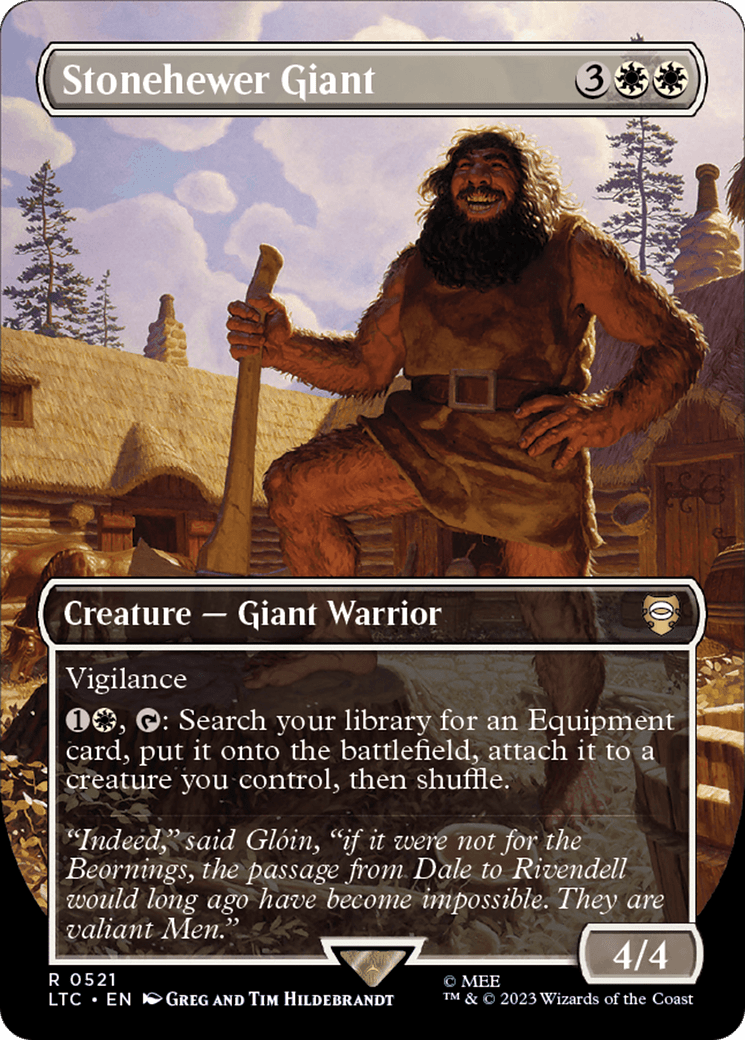Stonehewer Giant (Borderless) [The Lord of the Rings: Tales of Middle-Earth Commander] MTG Single Magic: The Gathering  | Multizone: Comics And Games