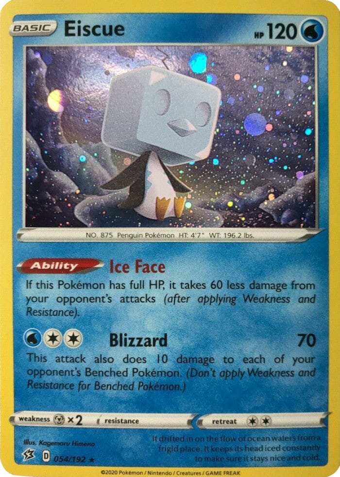 Eiscue (054/192) (Cosmos Holo) [Sword & Shield: Rebel Clash] Pokemon Single Pokémon  | Multizone: Comics And Games