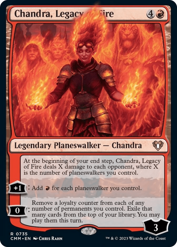 Chandra, Legacy of Fire [Commander Masters] MTG Single Magic: The Gathering  | Multizone: Comics And Games