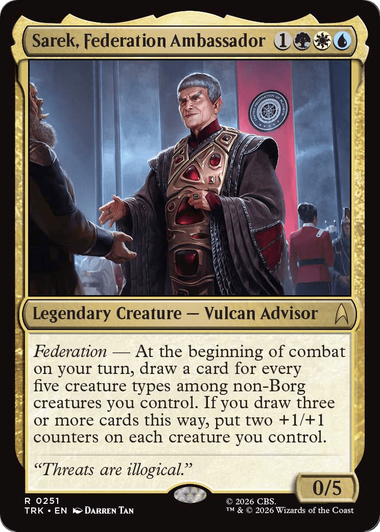 Sarek, Federation Ambassador [Star Trek] MTG Single Magic: The Gathering  | Multizone: Comics And Games