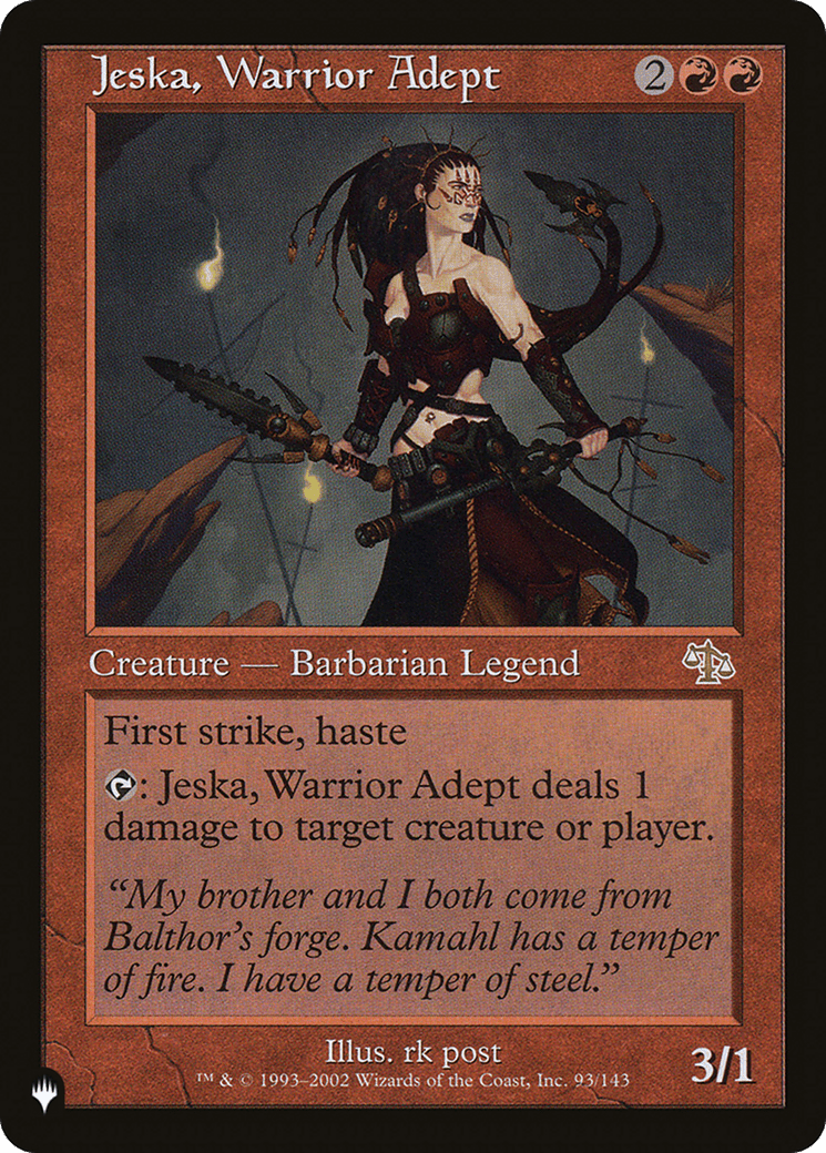 Jeska, Warrior Adept [The List] MTG Single Magic: The Gathering  | Multizone: Comics And Games