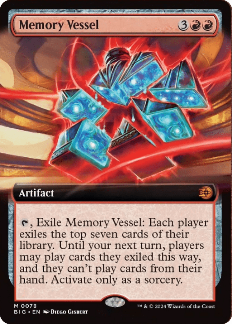 Memory Vessel (Extended Art) [Outlaws of Thunder Junction: The Big Score] MTG Single Magic: The Gathering  | Multizone: Comics And Games