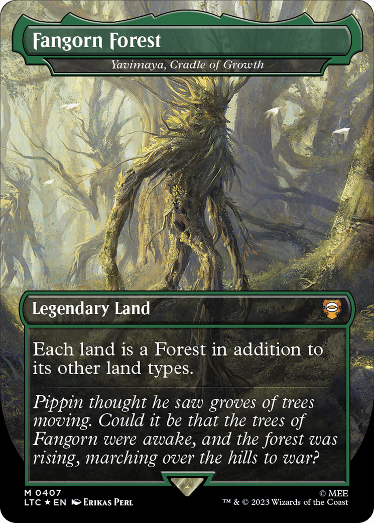 Fangorn Forest - Yavimaya, Cradle of Growth (Surge Foil Realms and Relics) [The Lord of the Rings: Tales of Middle-Earth Commander] MTG Single Magic: The Gathering  | Multizone: Comics And Games