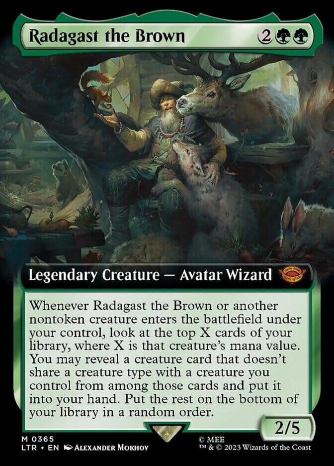 Radagast the Brown (Extended Art) [The Lord of the Rings: Tales of Middle-Earth] MTG Single Magic: The Gathering  | Multizone: Comics And Games