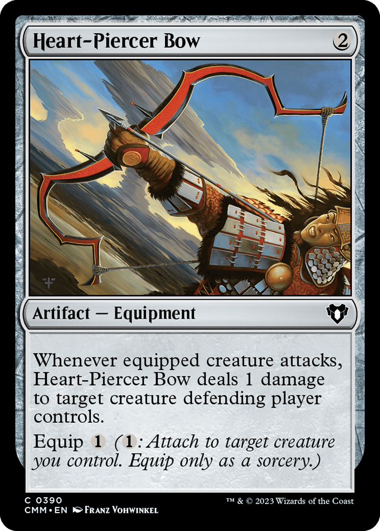 Heart-Piercer Bow [Commander Masters] MTG Single Magic: The Gathering  | Multizone: Comics And Games