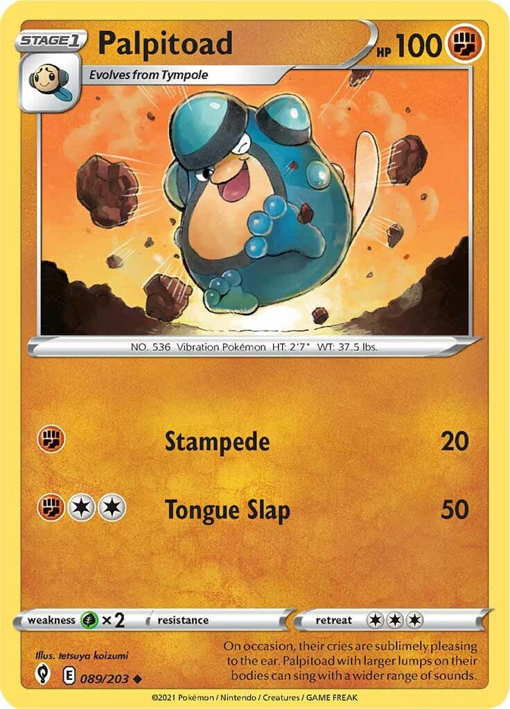 Palpitoad (089/203) [Sword & Shield: Evolving Skies] Pokemon Single Pokémon  | Multizone: Comics And Games