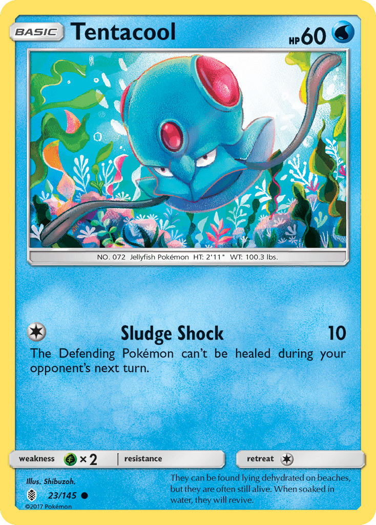 Tentacool (23/145) [Sun & Moon: Guardians Rising] Pokemon Single Pokémon  | Multizone: Comics And Games