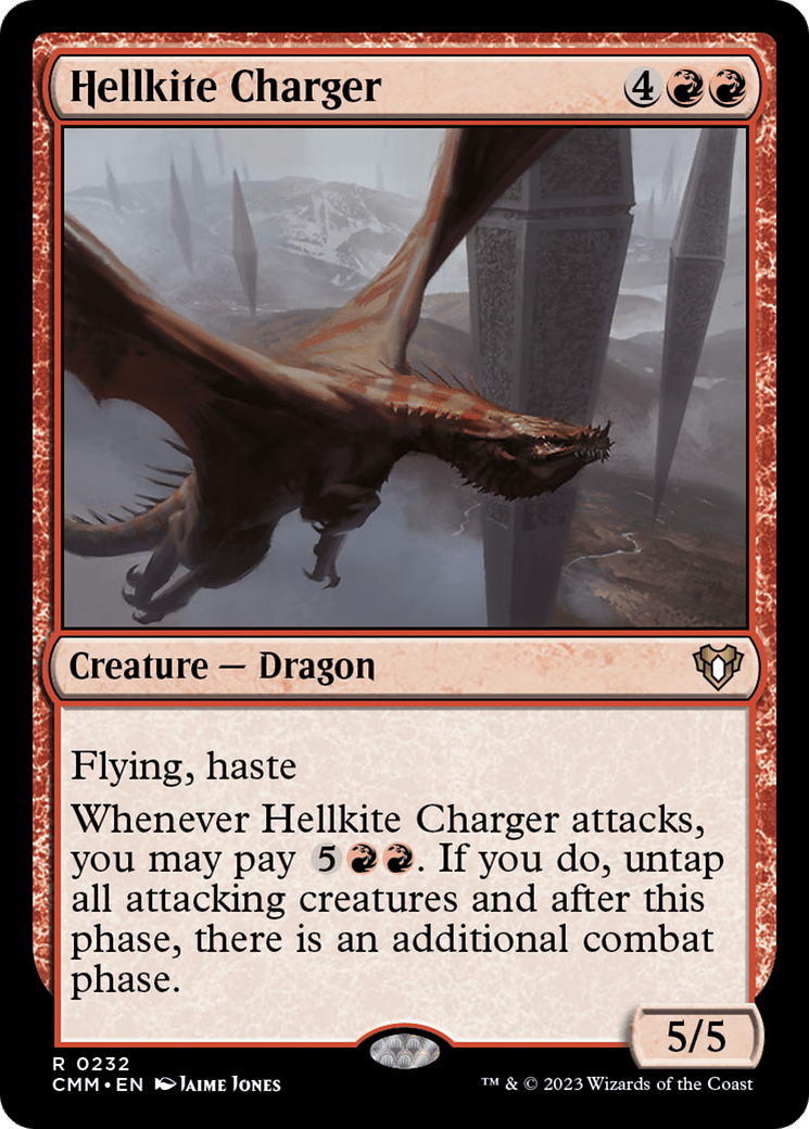 Hellkite Charger (Foil Etched) [Commander Masters] MTG Single Magic: The Gathering  | Multizone: Comics And Games