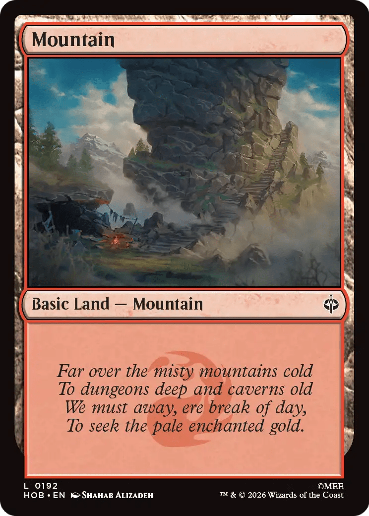 Mountain (0192) [The Hobbit] MTG Single Magic: The Gathering  | Multizone: Comics And Games