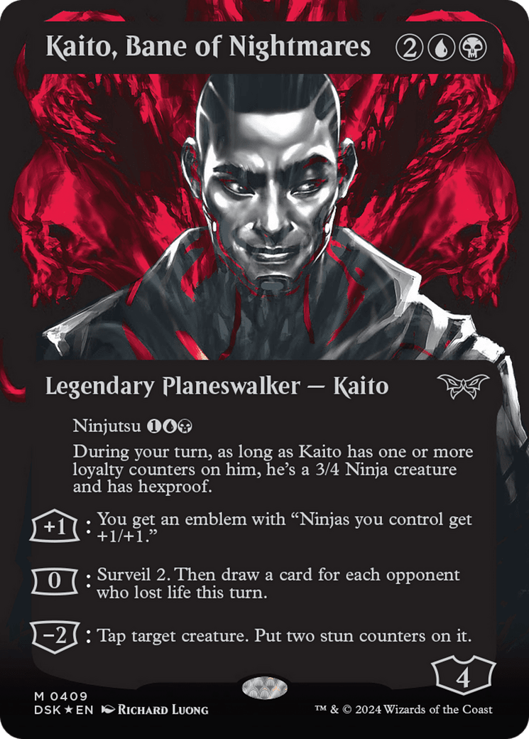 Kaito, Bane of Nightmares (Showcase) (Textured) [Duskmourn: House of Horror] MTG Single Magic: The Gathering  | Multizone: Comics And Games