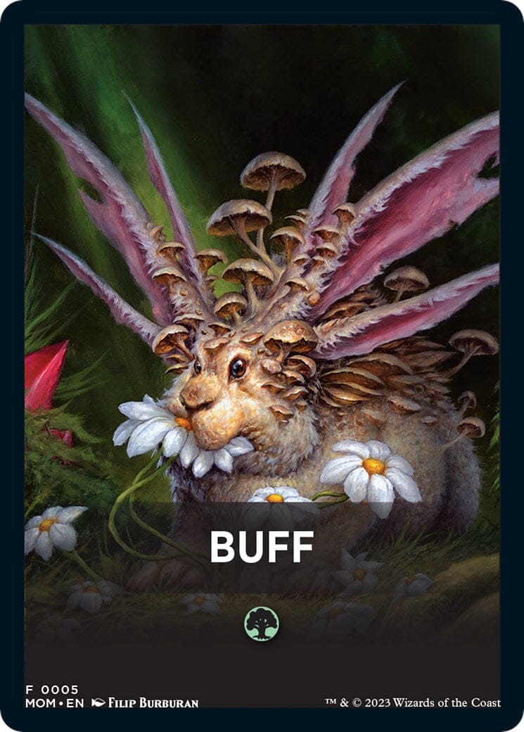 Buff Theme Card [March of the Machine Tokens] MTG Single Magic: The Gathering  | Multizone: Comics And Games