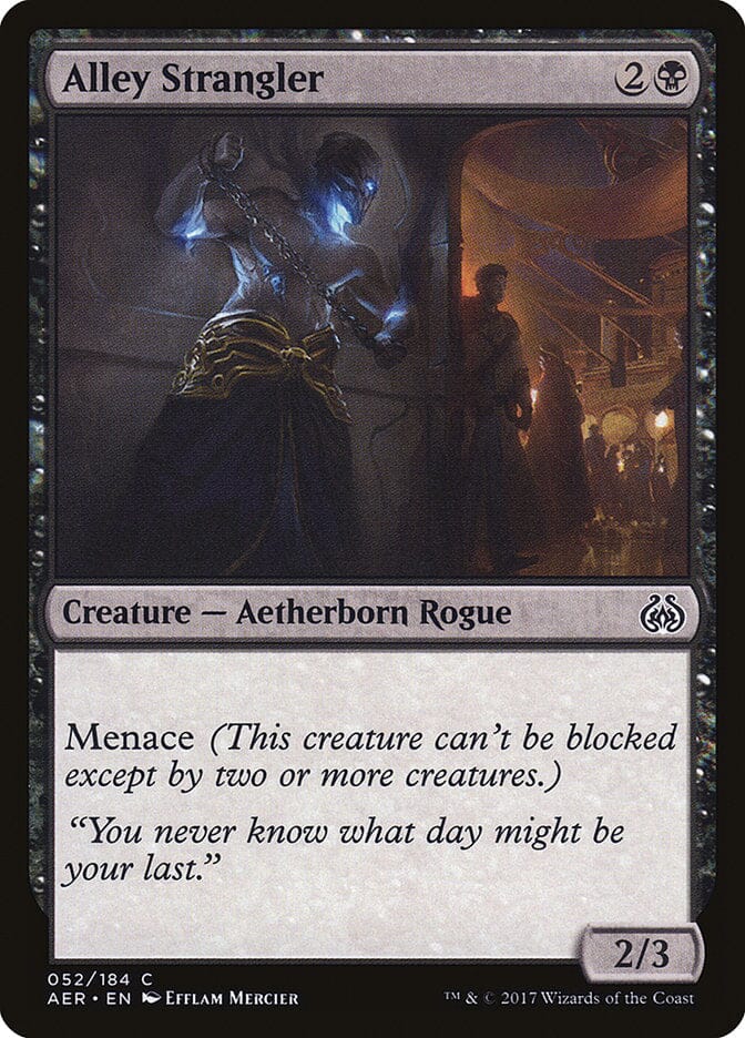 Alley Strangler (Intro Pack) [Aether Revolt Promos] MTG Single Magic: The Gathering  | Multizone: Comics And Games