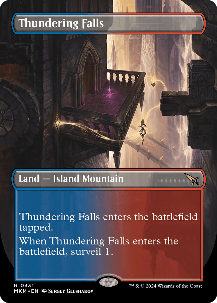 Thundering Falls (Borderless) [Murders at Karlov Manor] MTG Single Magic: The Gathering  | Multizone: Comics And Games