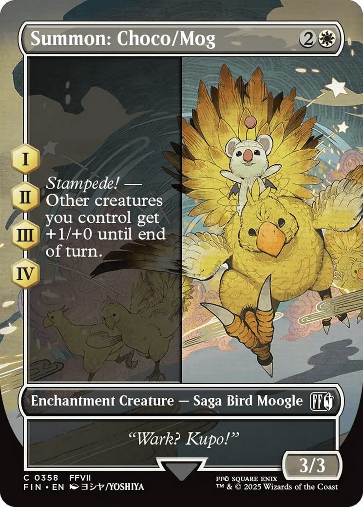 Summon: Choco/Mog (Borderless) [FINAL FANTASY] MTG Single Magic: The Gathering  | Multizone: Comics And Games