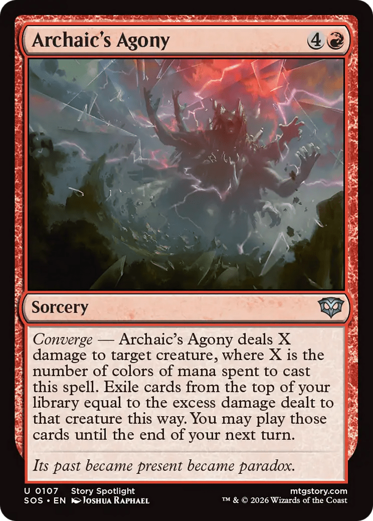 Archaic's Agony [Secrets of Strixhaven] MTG Single Magic: The Gathering  | Multizone: Comics And Games