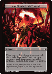 Your Mistake Is My Triumph (Full Art) [Duskmourn: Archenemy] MTG Single Magic: The Gathering  | Multizone: Comics And Games