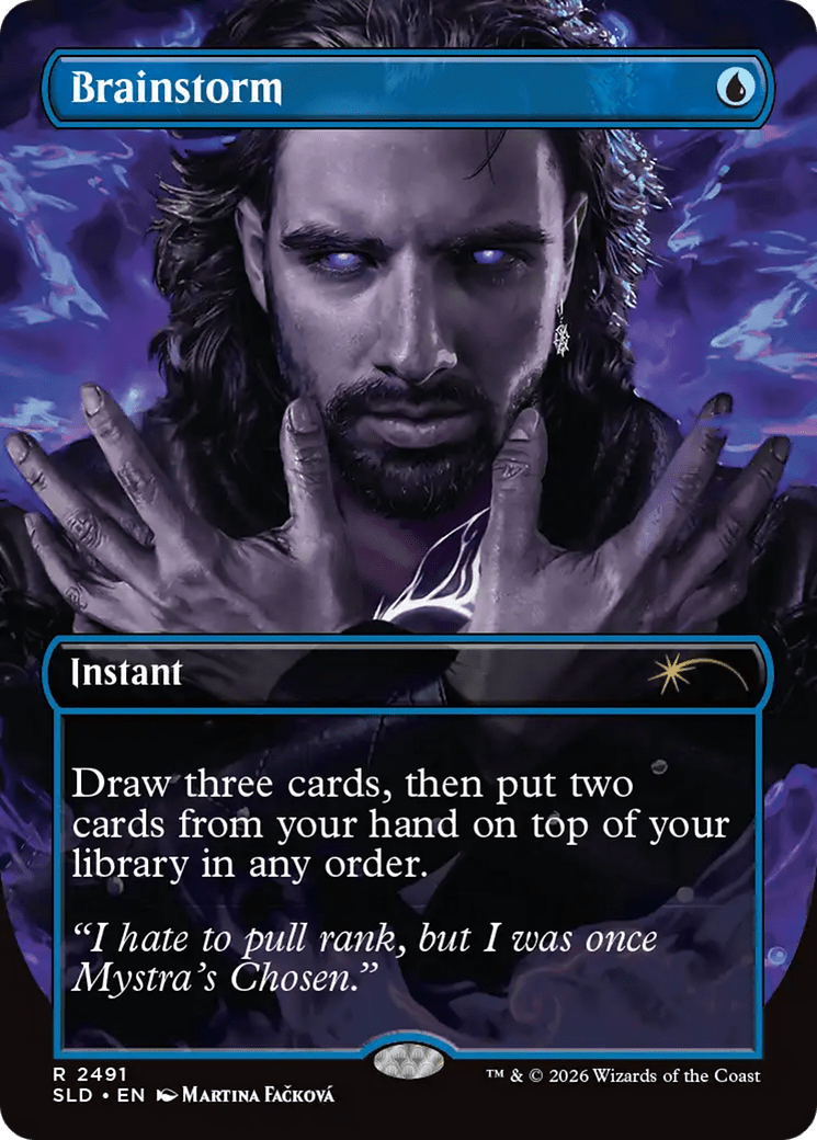Brainstorm (2491) [Secret Lair Drop Series] MTG Single Magic: The Gathering  | Multizone: Comics And Games
