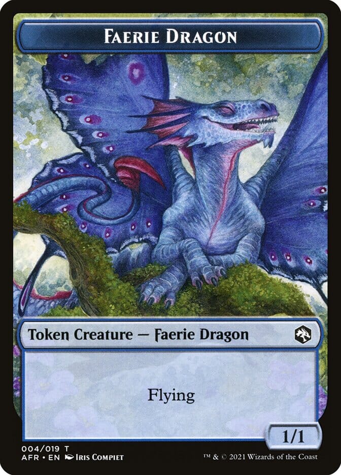 Faerie Dragon Token [Dungeons & Dragons: Adventures in the Forgotten Realms Tokens] MTG Single Magic: The Gathering  | Multizone: Comics And Games